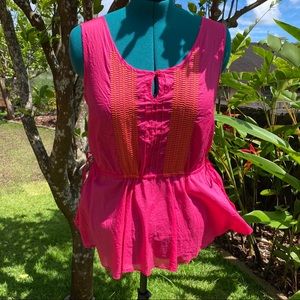 Calypso St Barth x Target Hot Pink Sleeveless Top